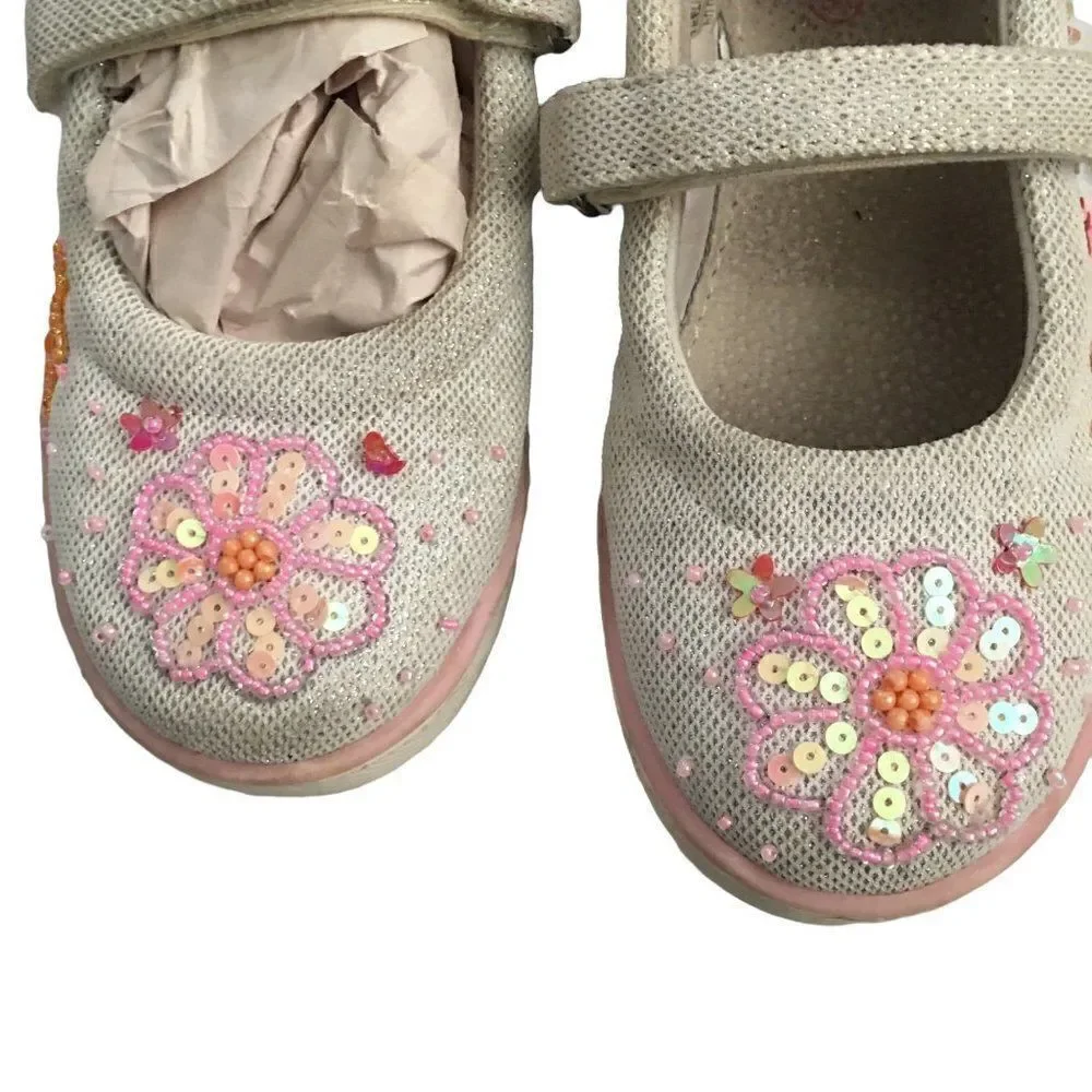 Ragg beaded girl shoes